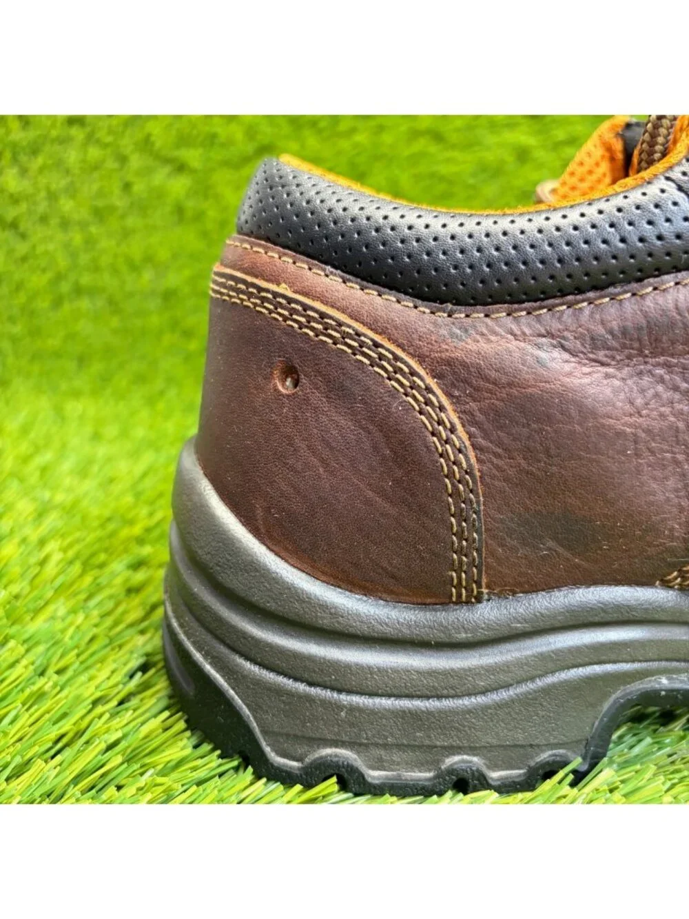 Timberland PRO Titan Mens Size 10.5 Brown Alloy Toe Safety Work Oxford Shoes